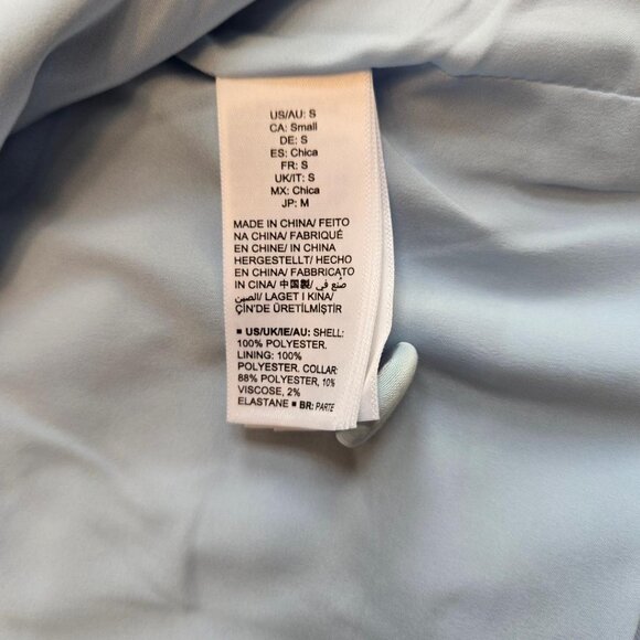 THE DROP Women's Summer Song Blazer/Dress by @carolinecrawford Sz: S Blue - Picture 16 of 16